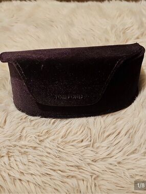 Tom Ford Brown Velvet Sunglasses Pouch